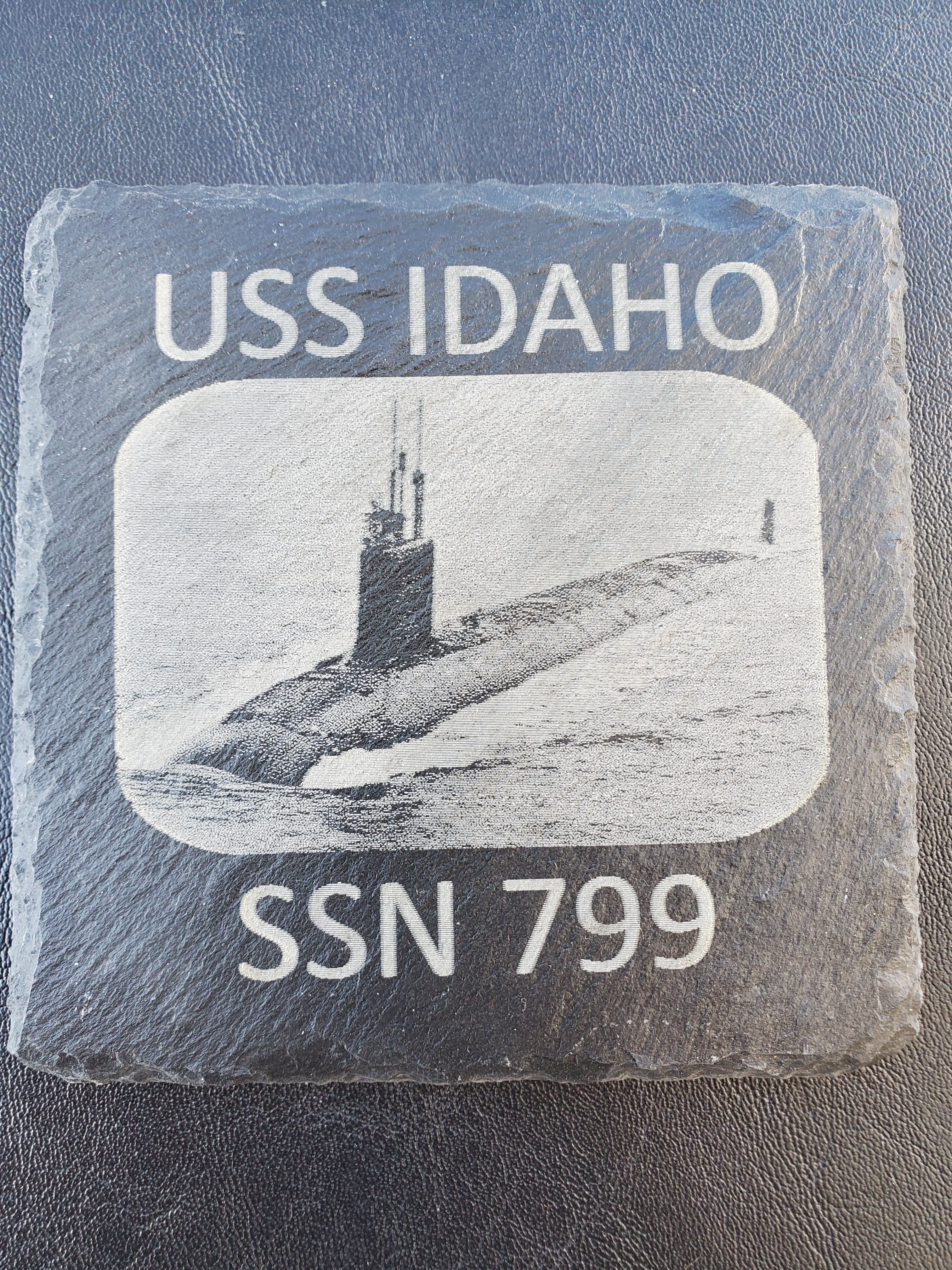 SSN-799 Slate Coasters Set of 4