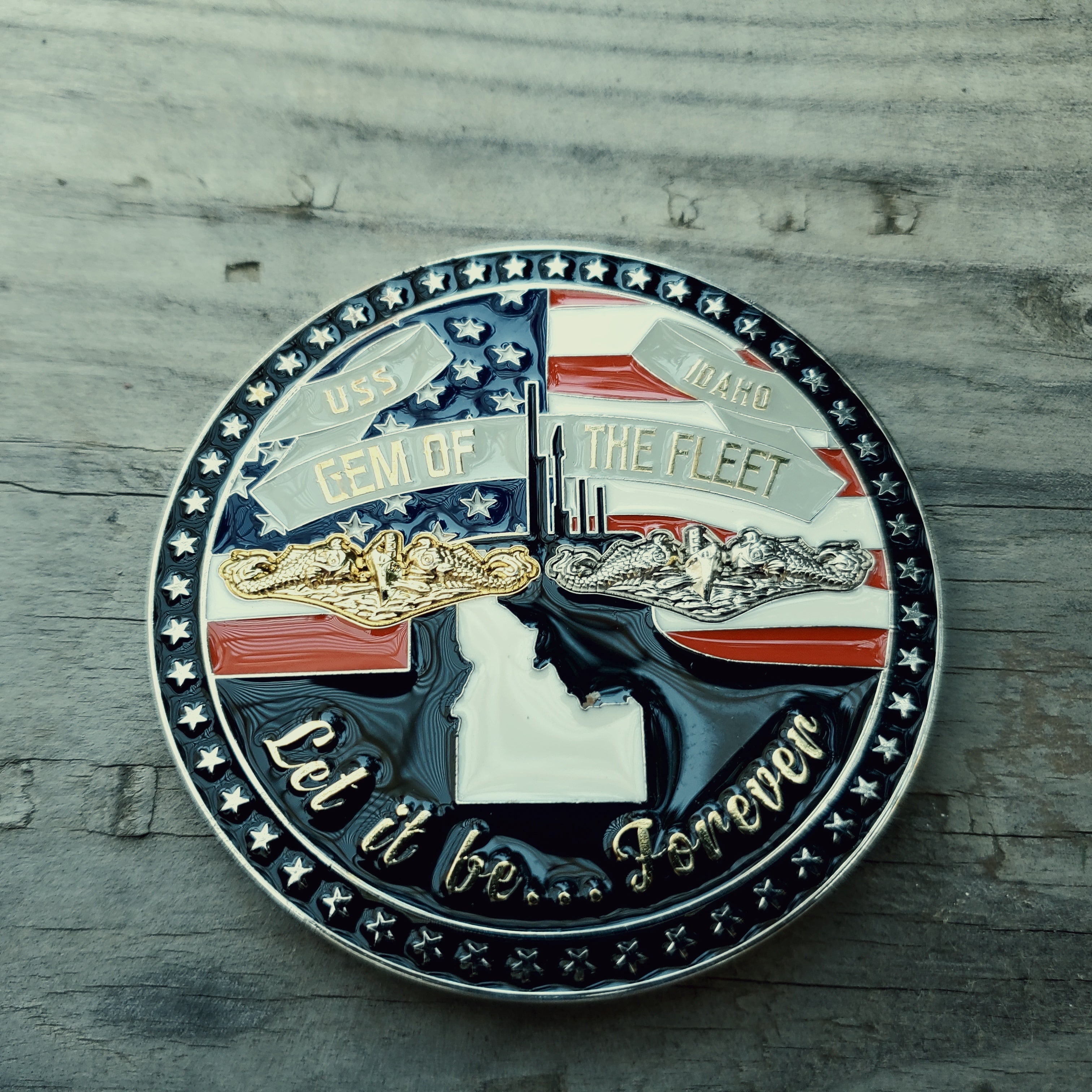 SSN-799 2 1/2" Challenge coin
