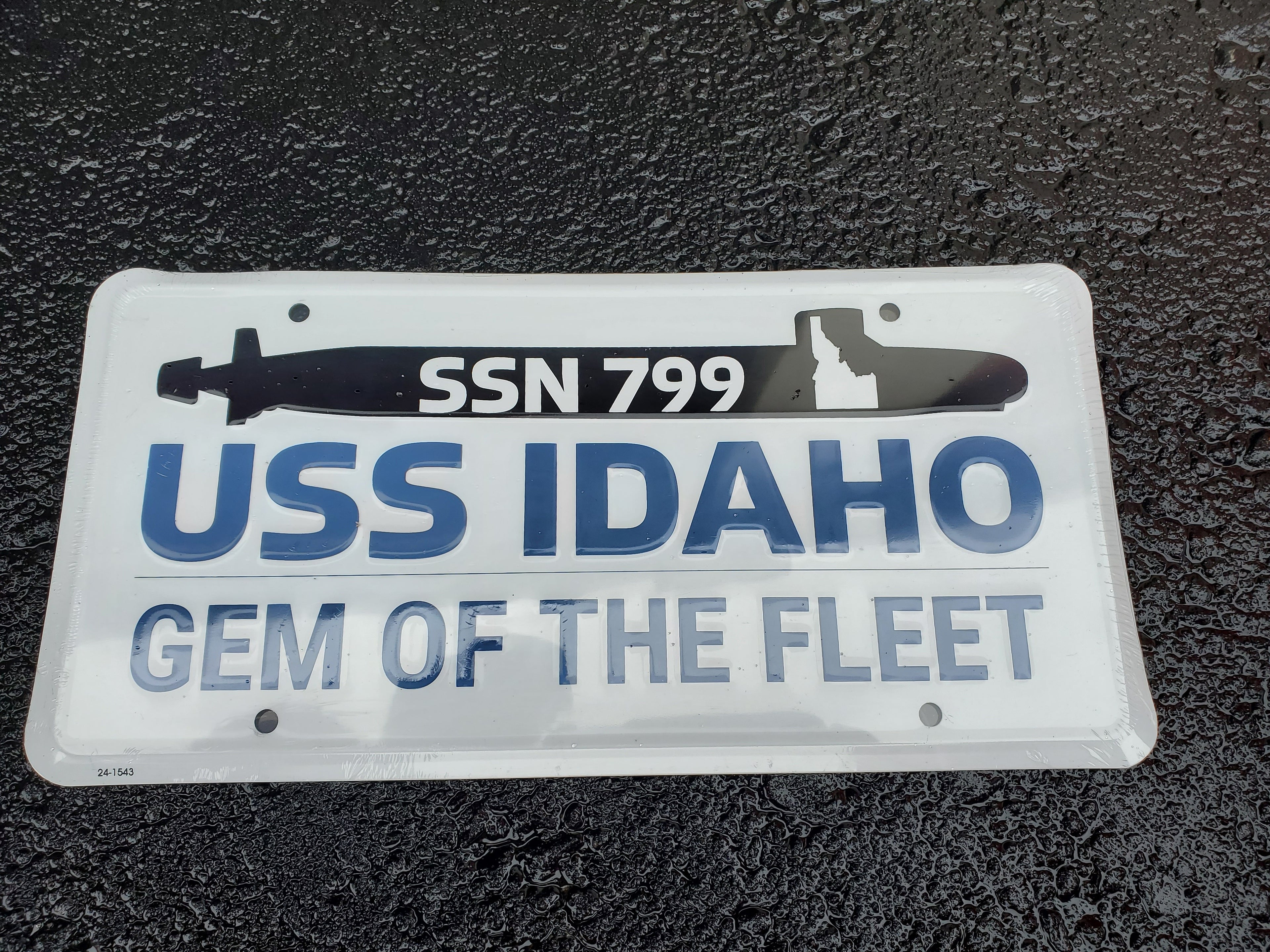 USS IDAHO License Plates