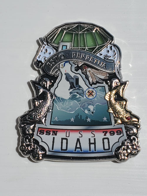 Challenge Coin USS IDAHO SSN-799
