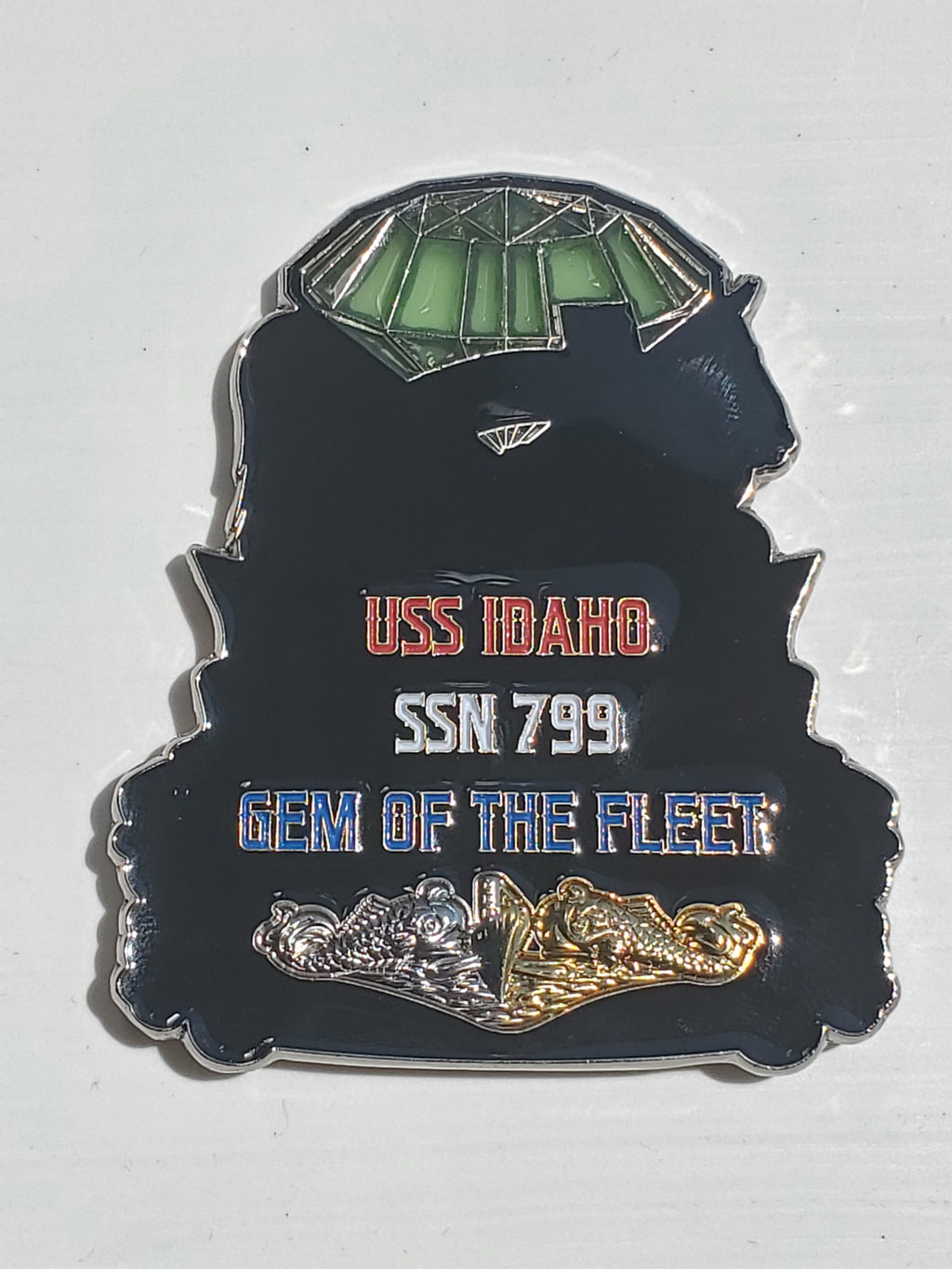 Challenge Coin USS IDAHO SSN-799