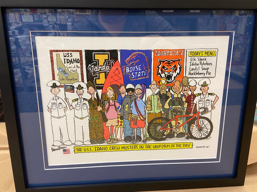 Jeff Bacon - 'Broadside' Cartoonist - USS IDAHO Uniform of the Day