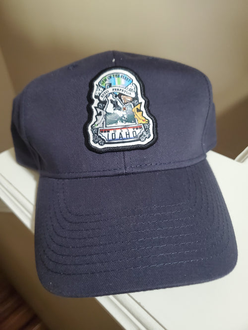 Blue ball caps with Ships Crest