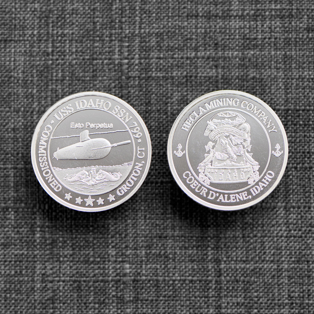 Limit 5 per customer - 1 Oz. Solid Silver .999 pure Commemorative Commissioning Coin