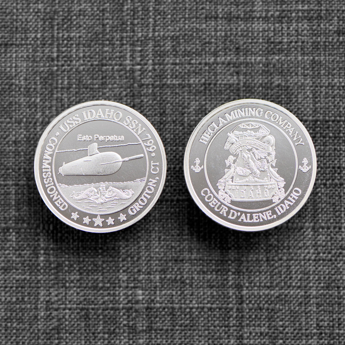 Limit 5 per customer - 1 Oz. Solid Silver .999 pure Commemorative Commissioning Coin